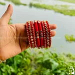 রাঙ্গা উৎসব কুন্দনের চুড়ি